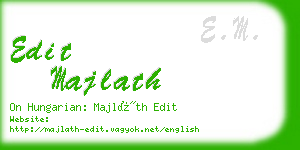 edit majlath business card